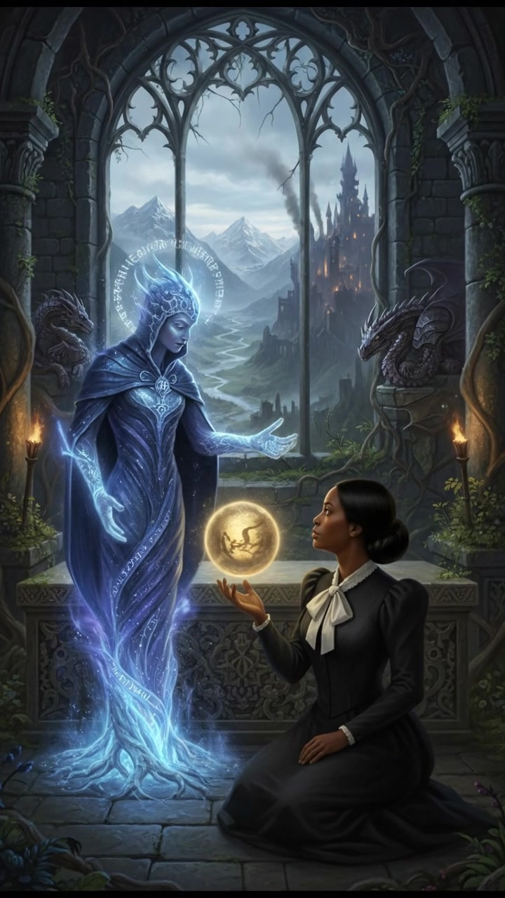 receiving guidance from a mystical being who challenges their intentions