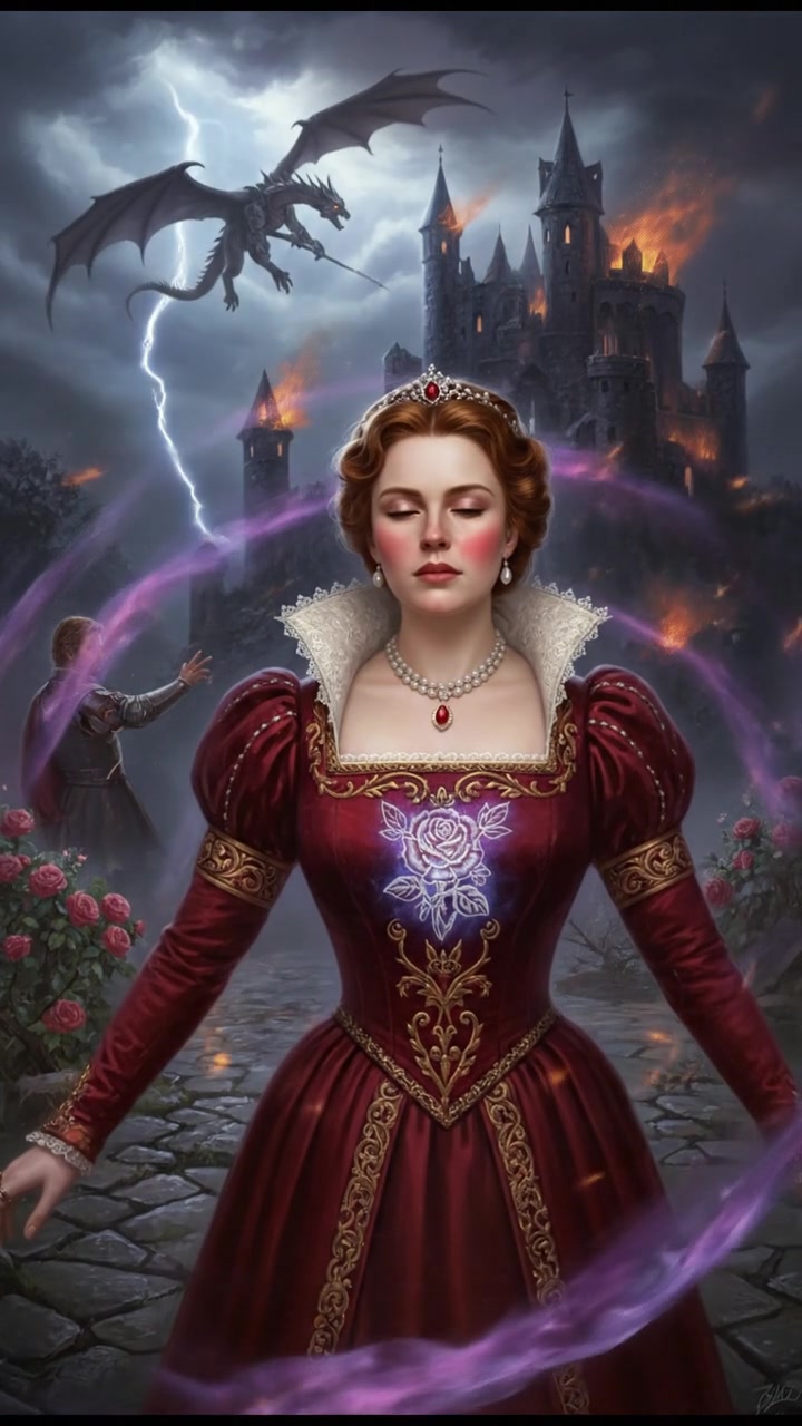 enduring a storm of magic and fire, love’s memory giving them strength to continue