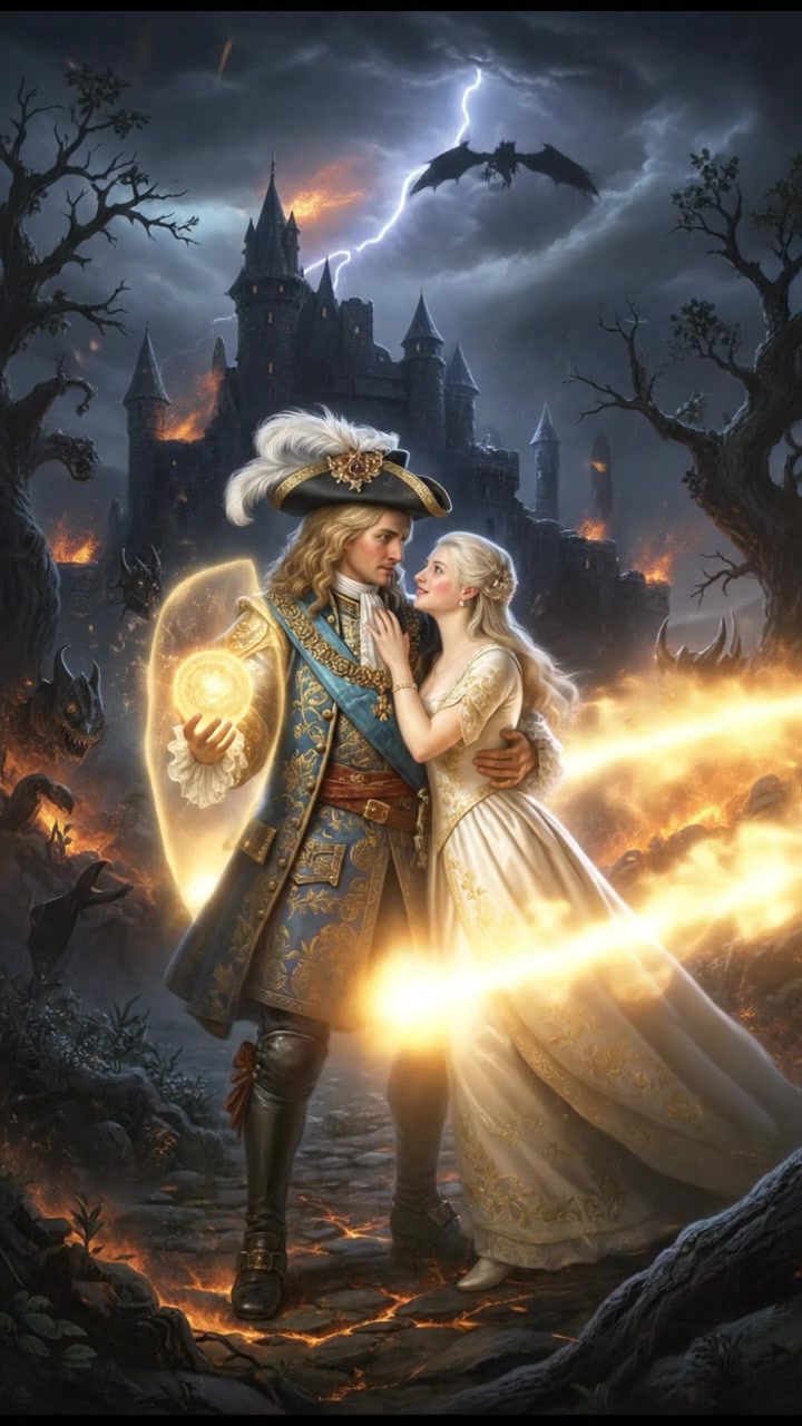 enduring a storm of magic and fire, love’s memory giving them strength to continue