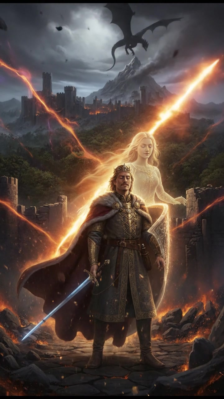 enduring a storm of magic and fire, love’s memory giving them strength to continue