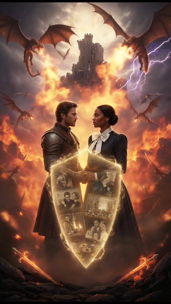 enduring a storm of magic and fire, love’s memory giving them strength to continue