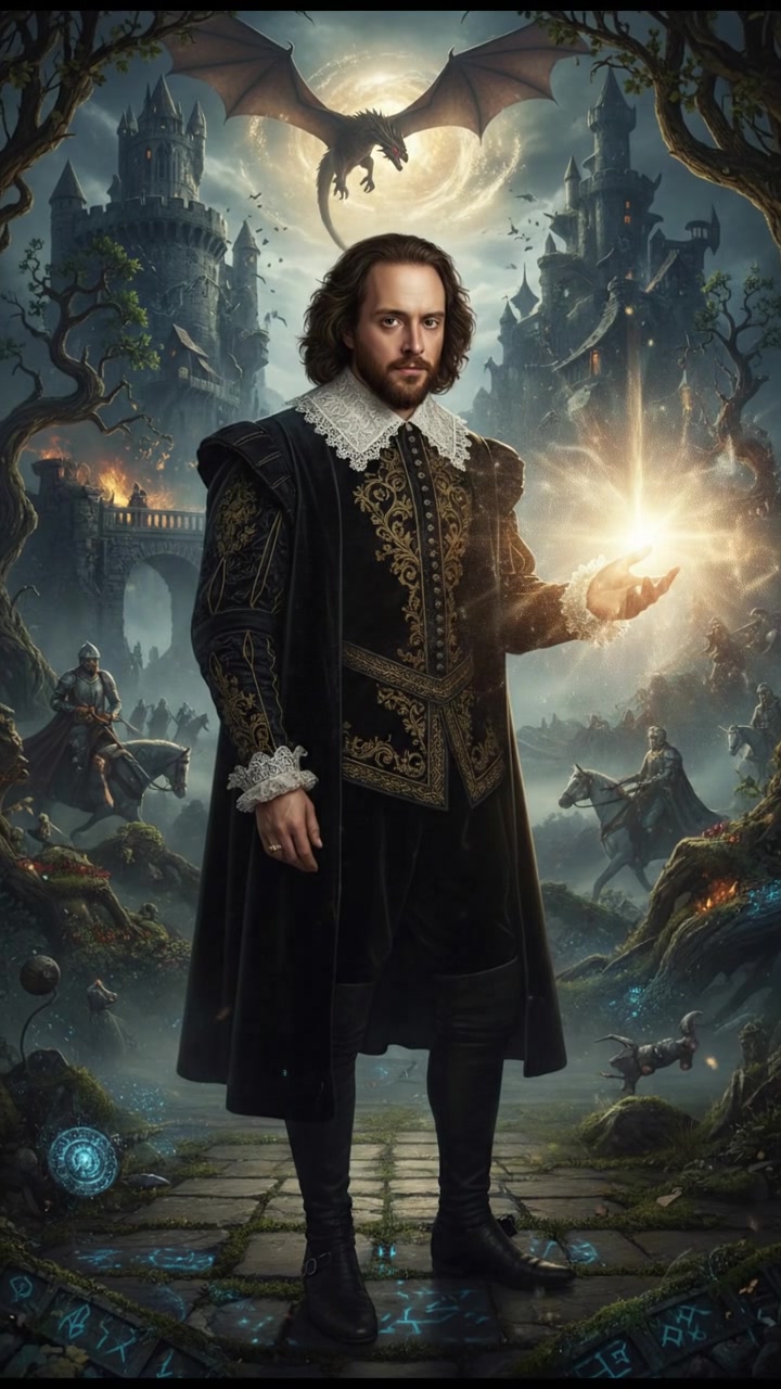 finally reaching their beloved surrounded by light, the world shifting around them