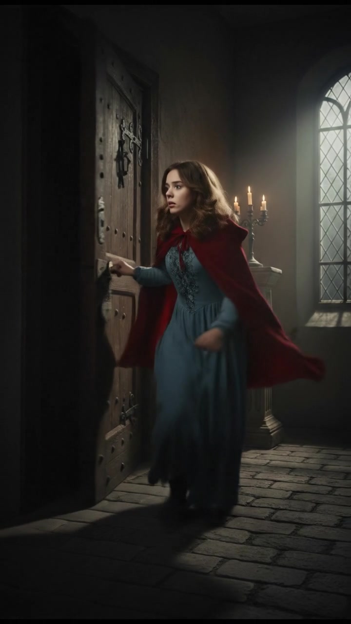 running toward the front door only to find it mysteriously locked again