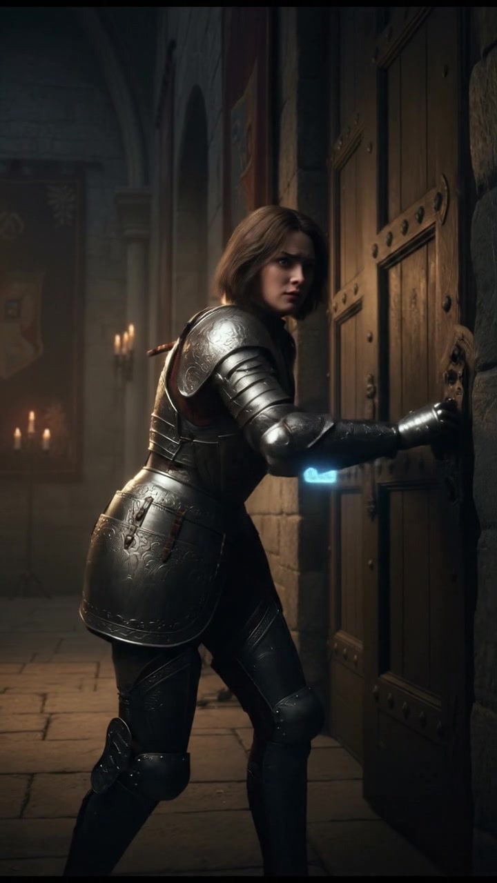 running toward the front door only to find it mysteriously locked again