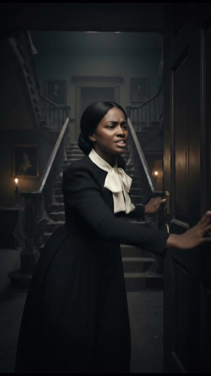 running toward the front door only to find it mysteriously locked again