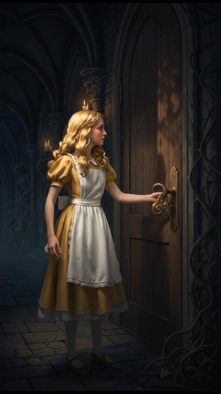 running toward the front door only to find it mysteriously locked again