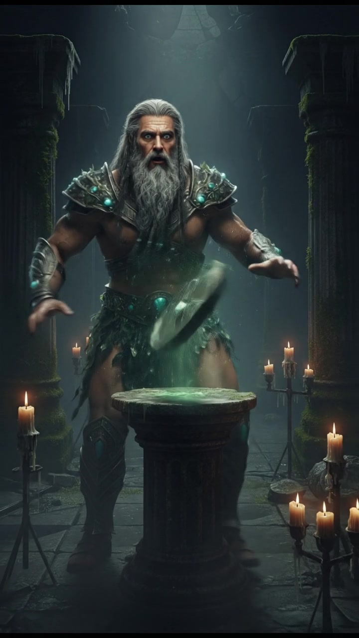 discovering a haunted object that begins to move on its own, eyes wide with shock