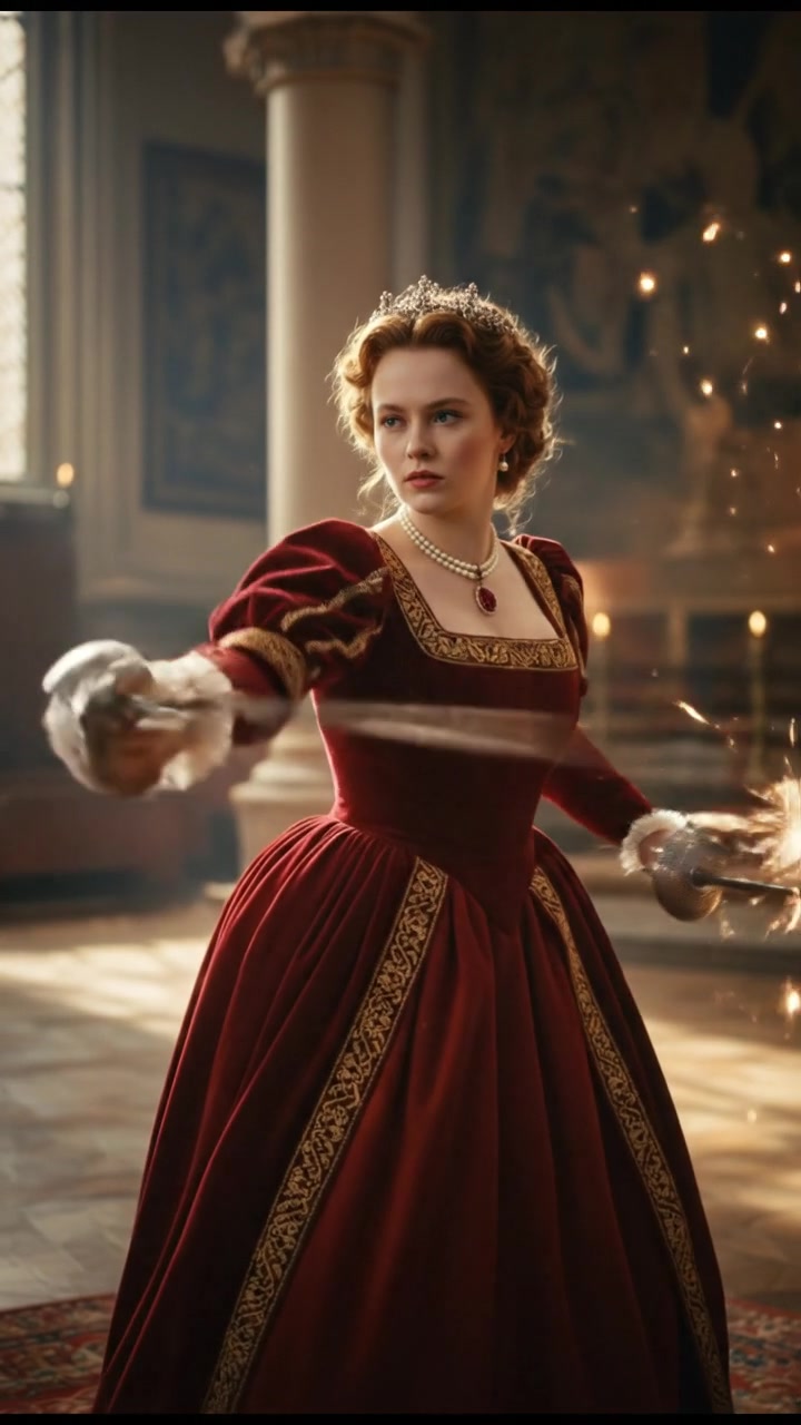 engaging in a sword or martial arts fight, sparks and motion trails in the air