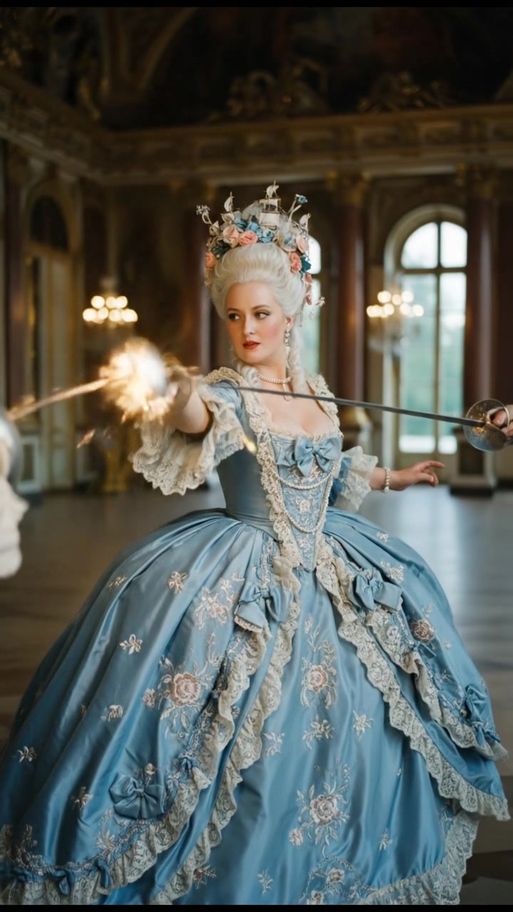 engaging in a sword or martial arts fight, sparks and motion trails in the air