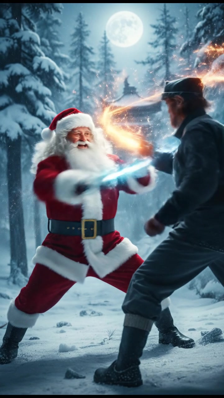 engaging in a sword or martial arts fight, sparks and motion trails in the air