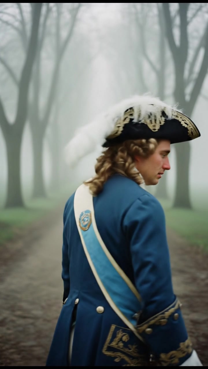 looking back over the shoulder, walking down a misty road, heartbreak in their eyes