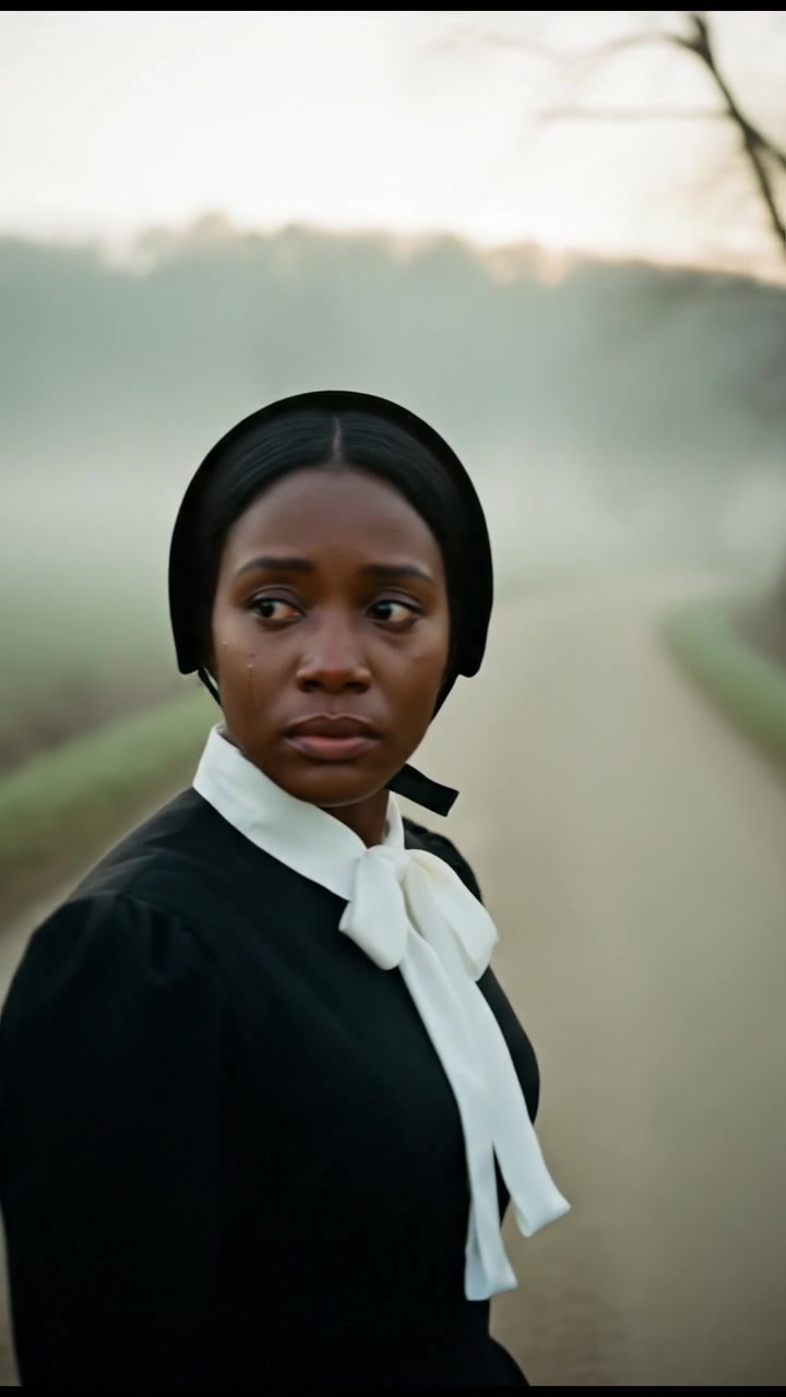 looking back over the shoulder, walking down a misty road, heartbreak in their eyes