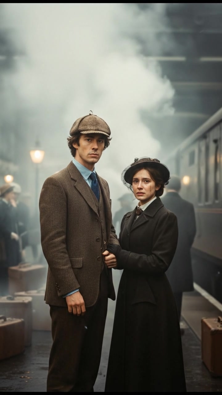 A Rainy Reunion: Love at the Station