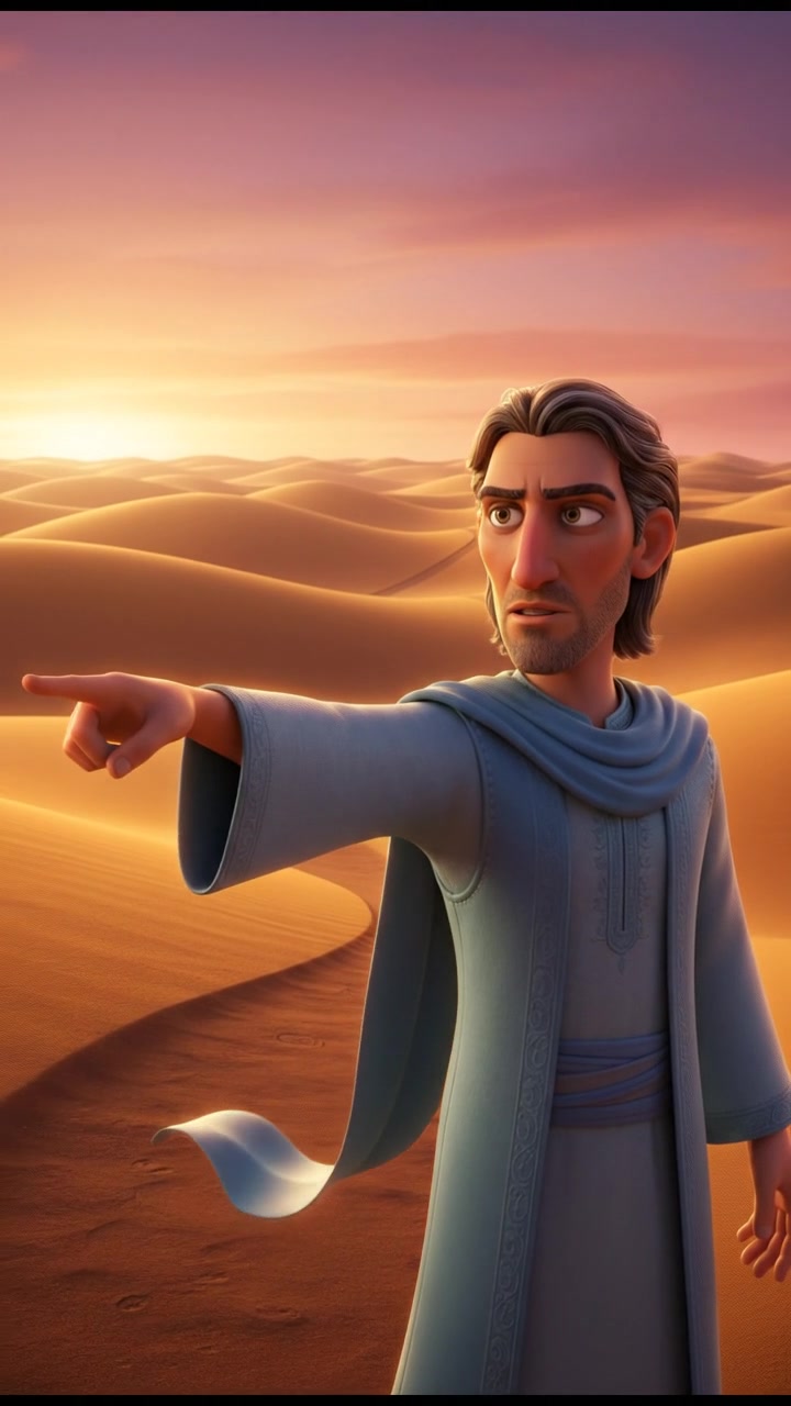 Desert Duel: Warriors at Sunset