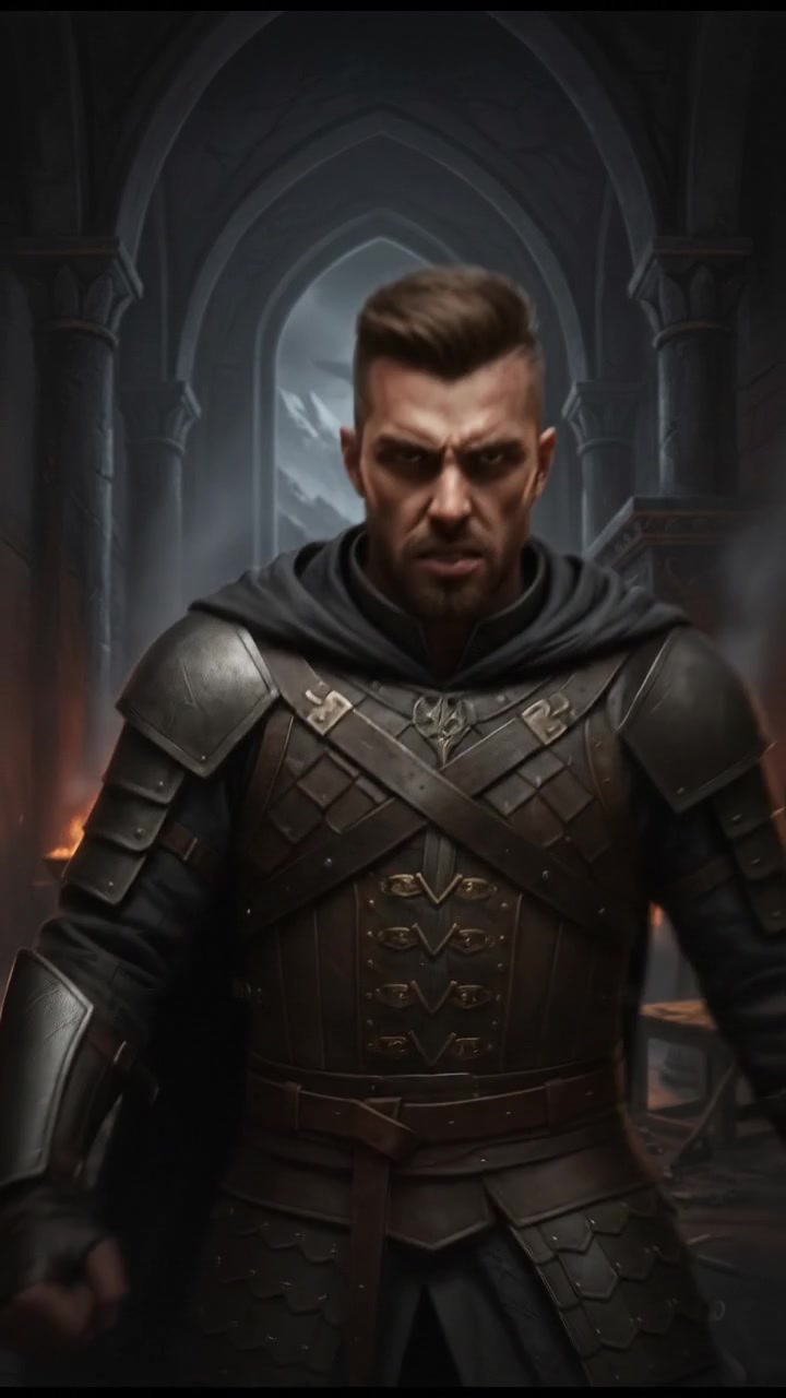 Amir standing in a dimly lit room, fists clenched, with an angry expression on his face.