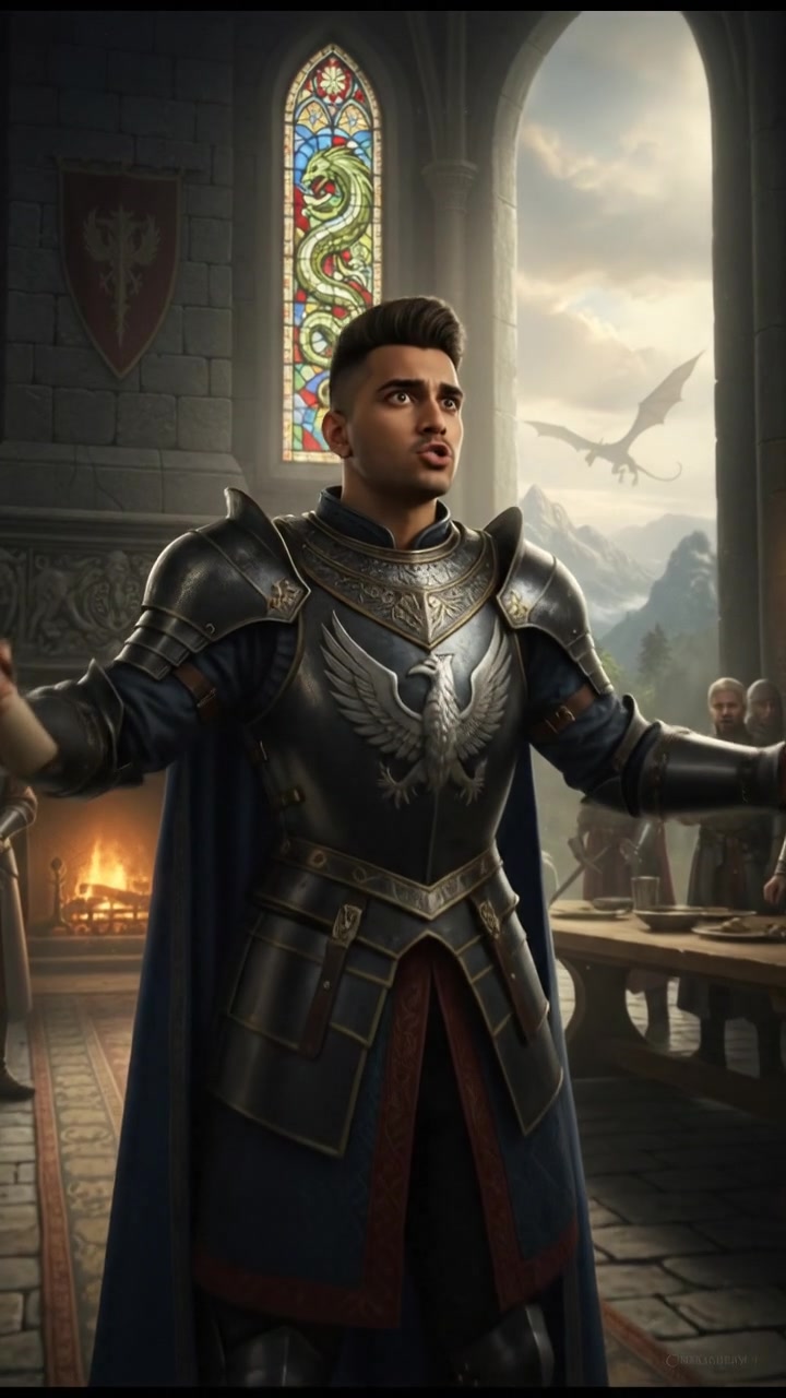 Arjun pausing mid-sentence, a surprised look on his face.