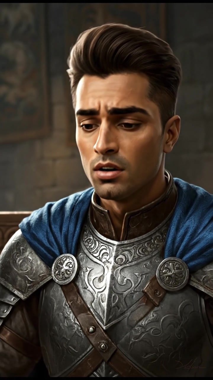 Arjun’s expression changing to one of realization while listening.