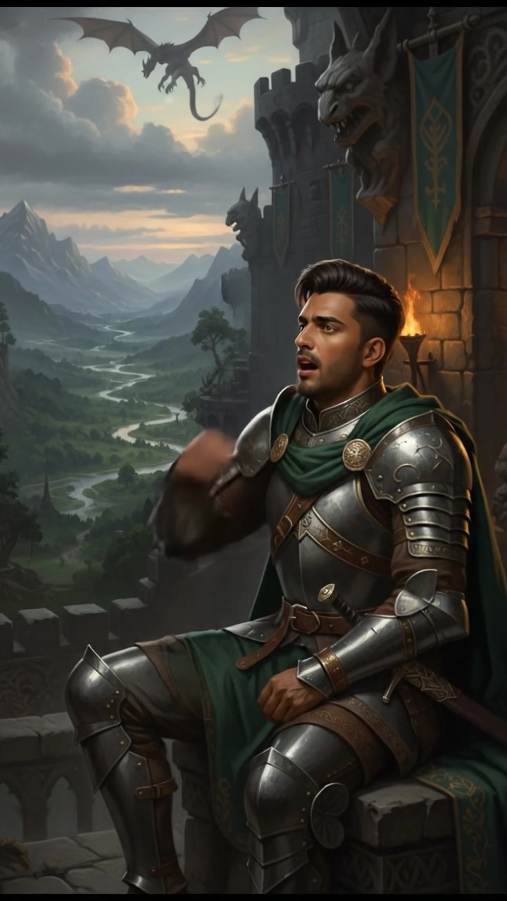 Arjun sighing, a reluctant but thoughtful expression on his face.