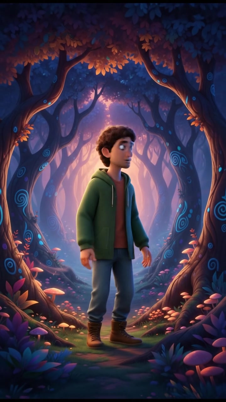 Moonlit Encounter: The Friendly Wolf