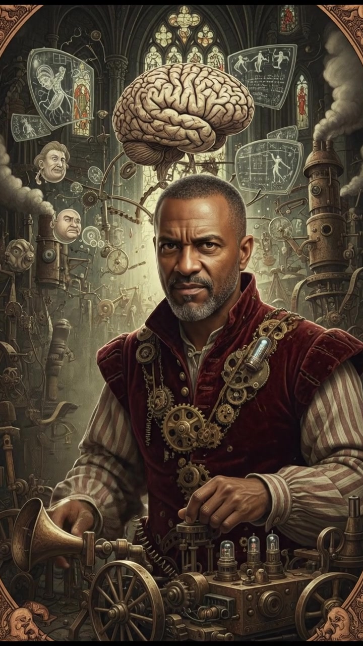 A close-up of Kwame with a determined expression, gesturing confidently with his hand as he explains.