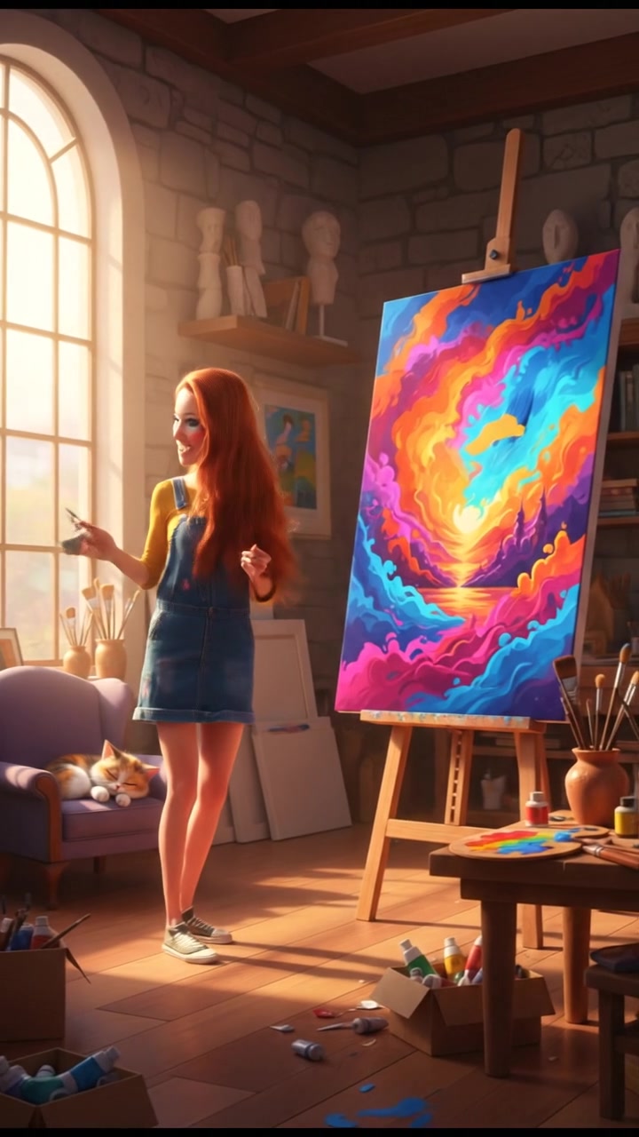 Mia's Magical Paintbrush Adventure