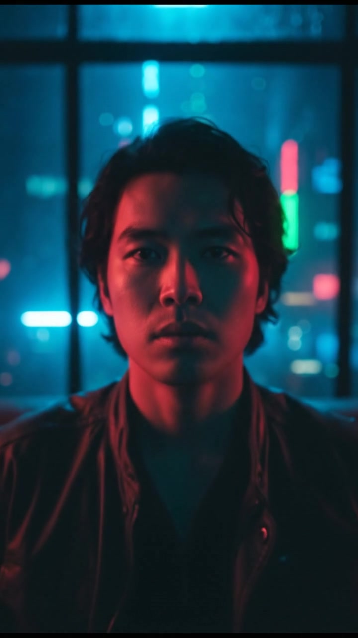 A close-up of the Ken sitting on a couch, looking directly at the camera with a thoughtful expression.