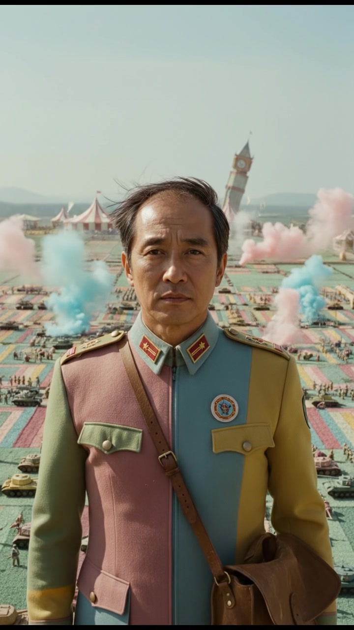 A close-up of Hiro standing determinedly, overlooking a battlefield.