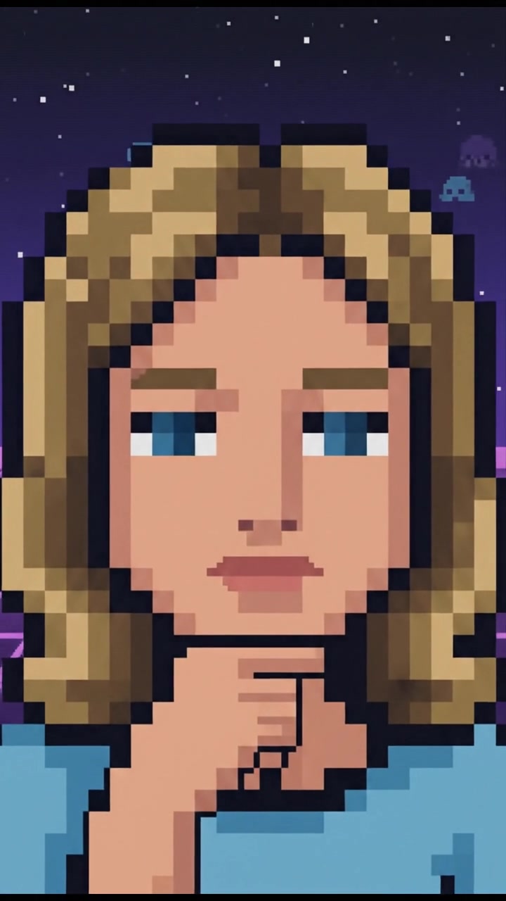 A close-up of Ashley, her hand resting on her chin, deep in thought.