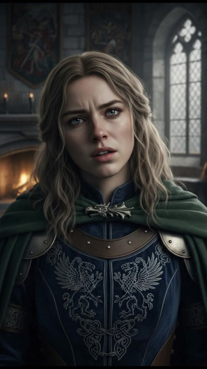 Close-up of Ashley nodding seriously, her expression reflecting understanding and concern.