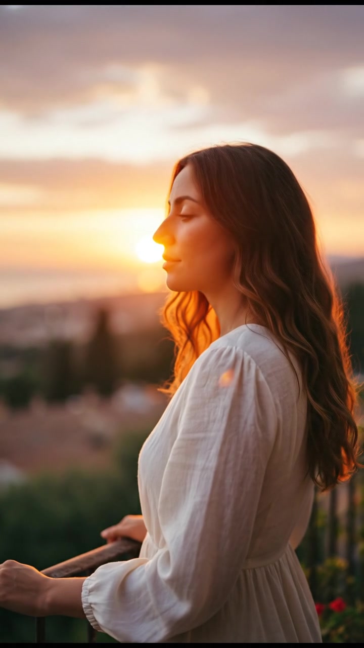 Sunset Serenity with Coffee