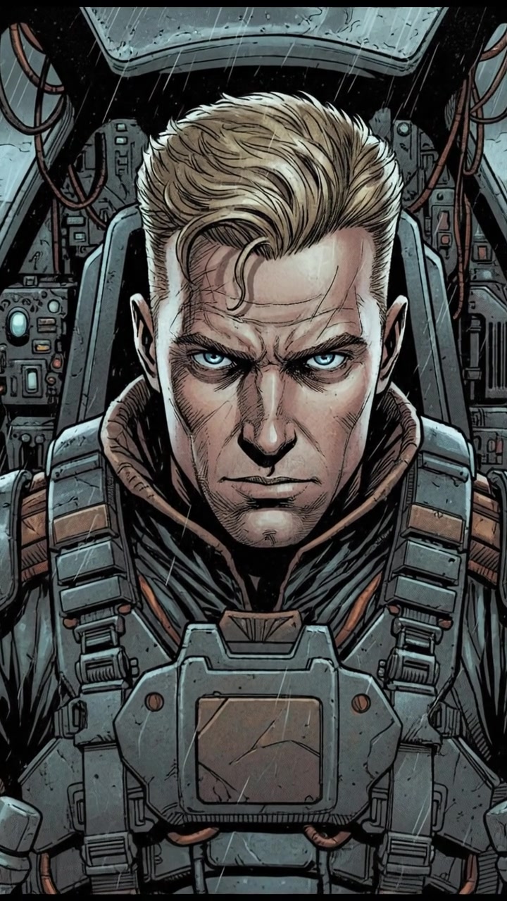 A close-up of the Ryan in the cockpit, focused on the mission ahead.