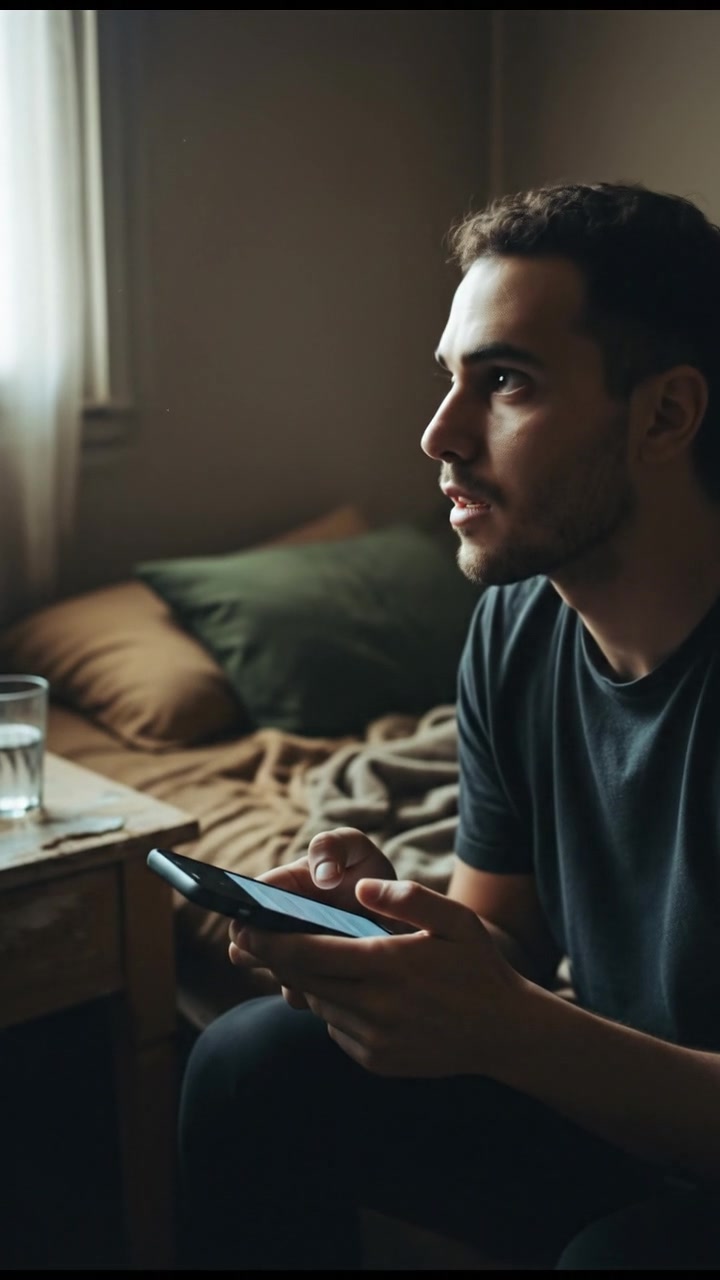 The Mateo scrolling through his phone, searching for tweets in context.