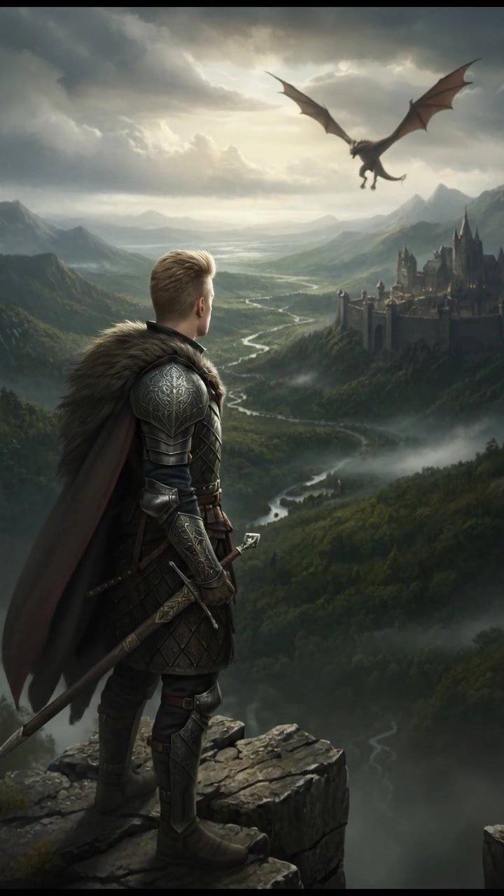 Ryan standing alone on a rocky ledge, gazing thoughtfully at the landscape.