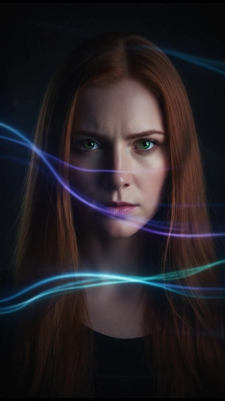 A close-up of the Emma making a determined expression.