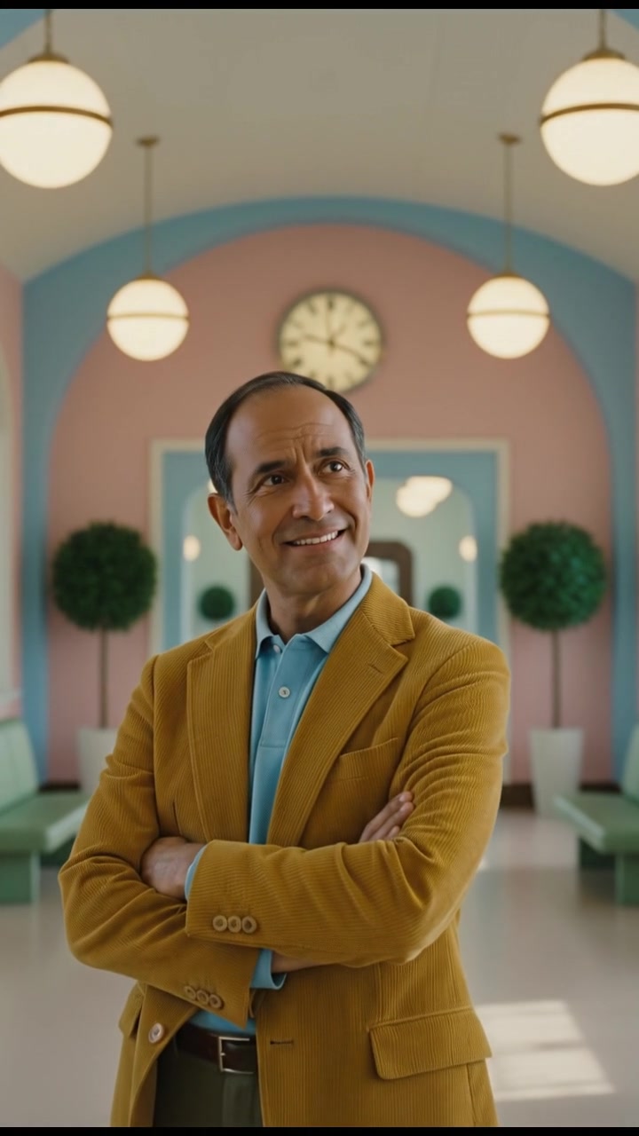 Hiro stands nearby, crossing his arms with a skeptical expression on his face.