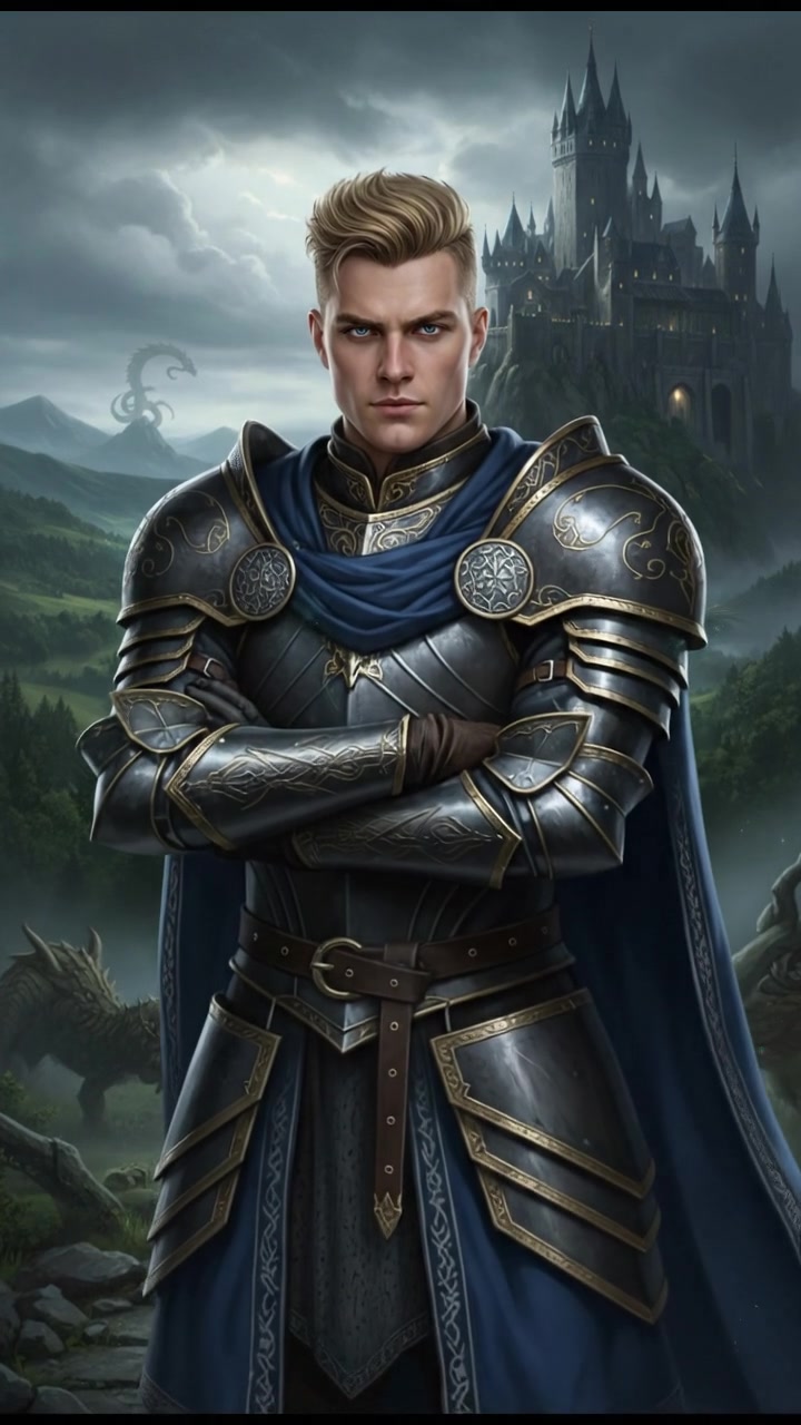 Ryan stands confidently with his arms crossed, determination visible in his expression.