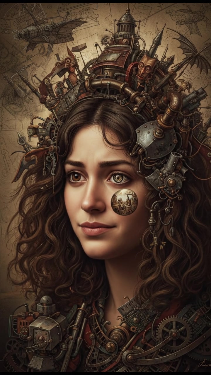 A close-up of the Maya's face, showing her slight frown while she listens to someone.