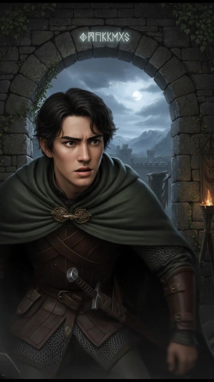 The Ken standing at the entrance of a dimly lit room, peering inside cautiously with an anxious expression.