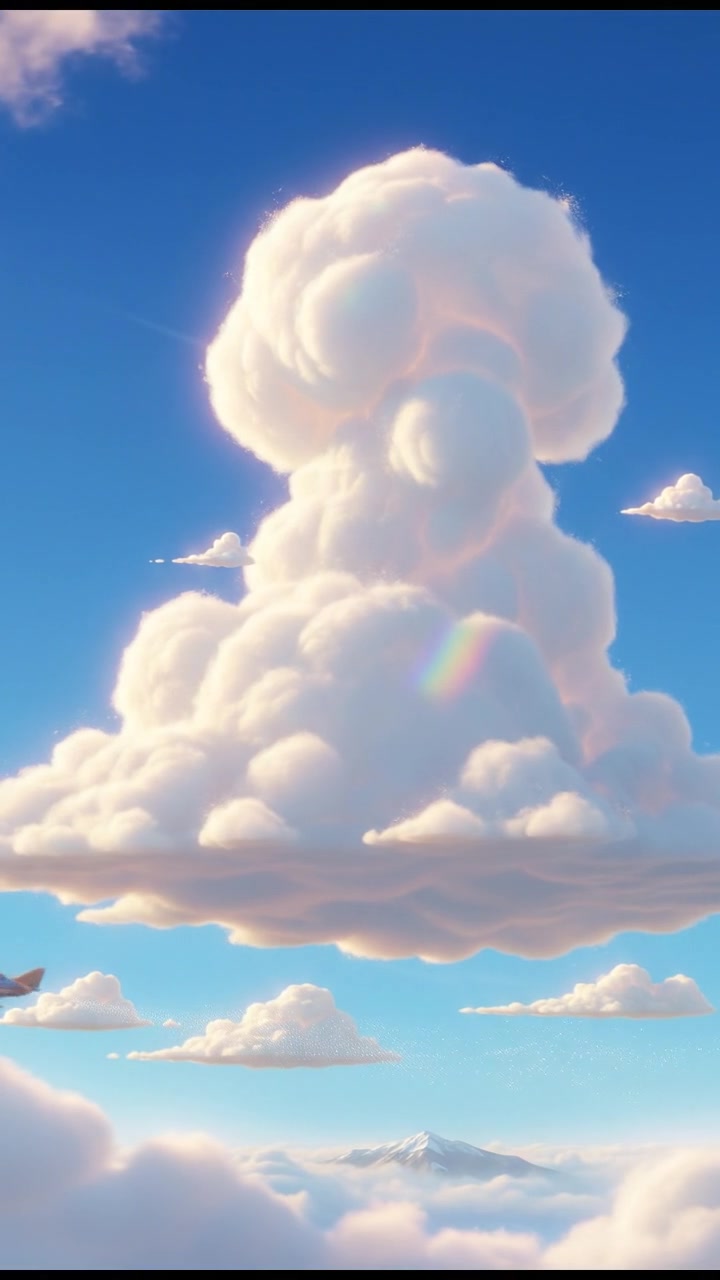 Puffy's Colorful Journey: From Tiny Cloud to Rainbow Magic!