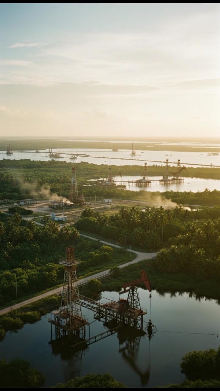 Breathtaking Serenity of the Niger Delta at Sunset