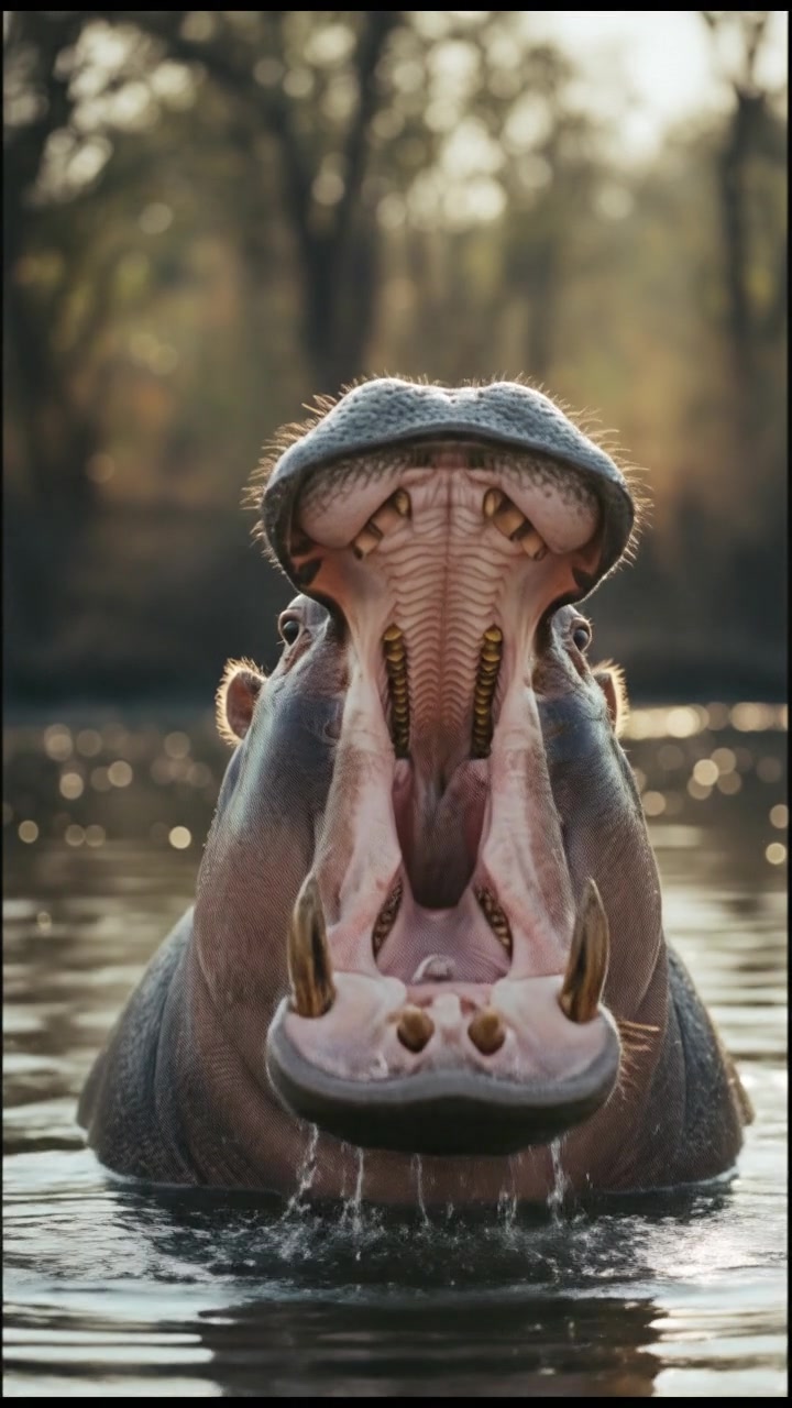 Hippos: The Terrifying and Sensitive Giants