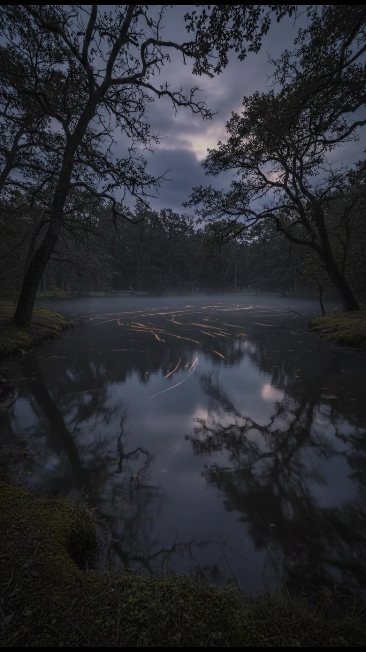 Secrets de la rivière au crépuscule