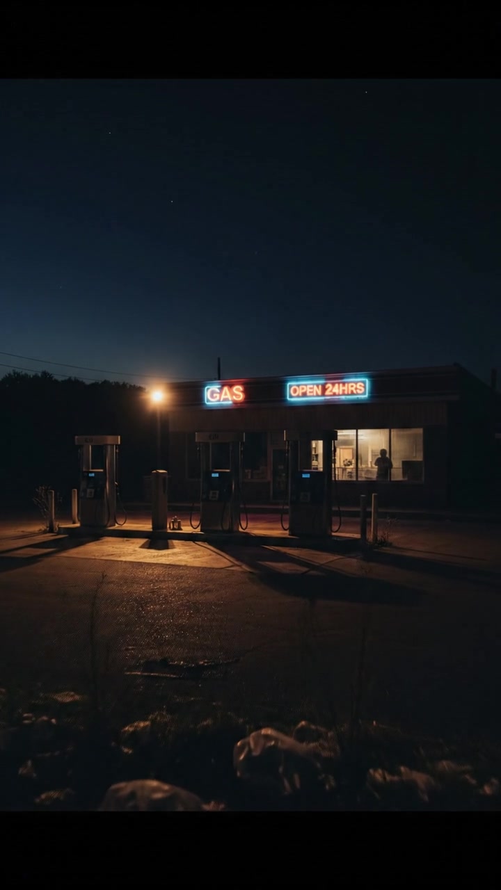 Terror Unleashed: Stormy Gas Station Hold-Up