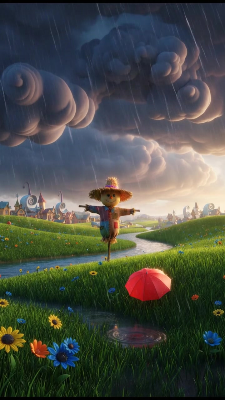 بارش میں خوشیوں کا منظر