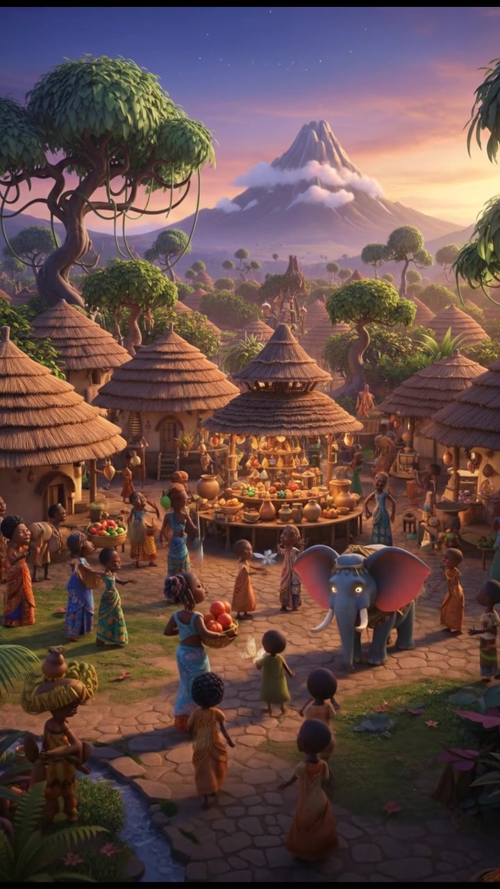 The Little Girl and Her Aunt in Nigeria