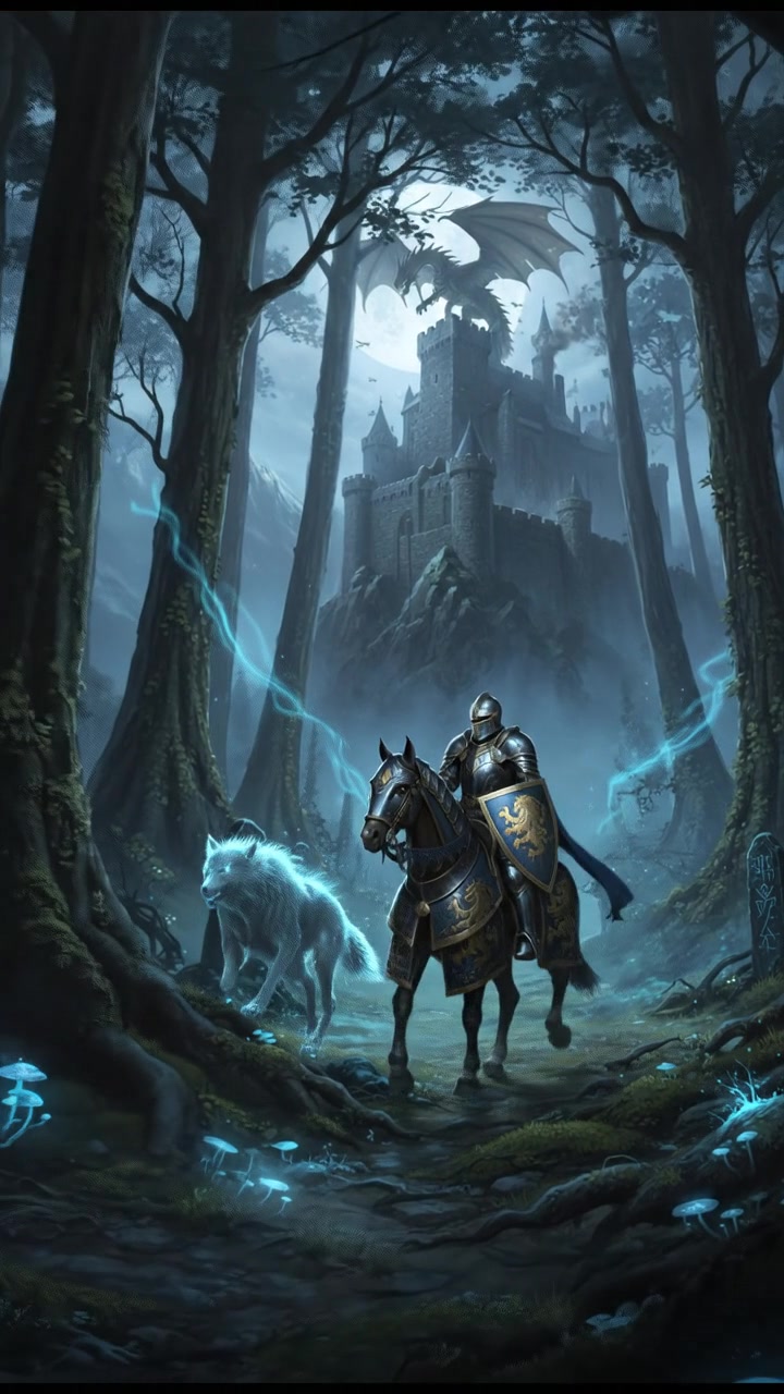 चांदनी में चमकता रहस्यमय जंगल