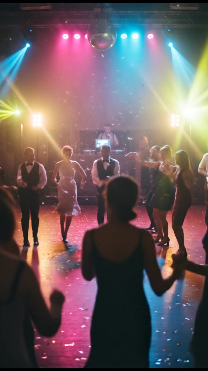 Fat White Woman Dancing to High-Energy Guaracha Fusion