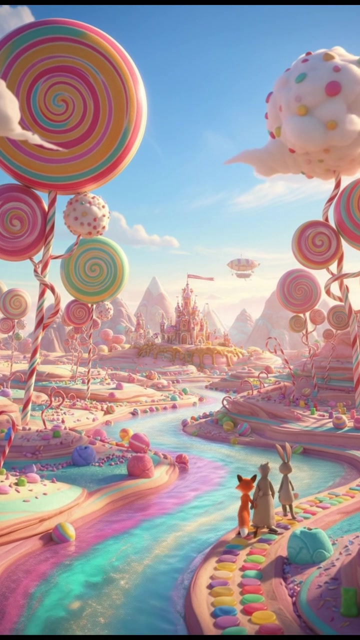 Super Baby's Colorful Adventure in Candyland!