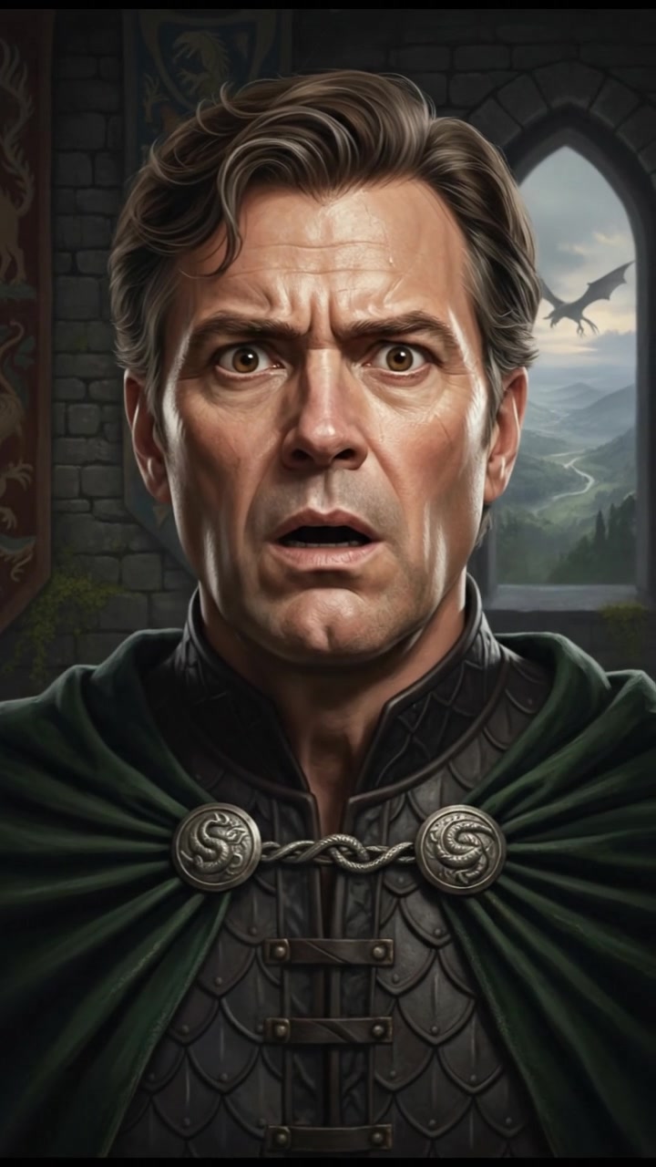 A close-up of Mark's shocked expression as he realizes the connection.