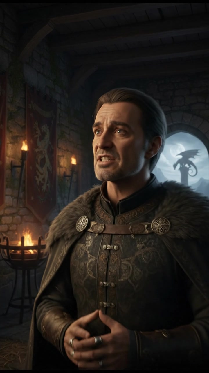 Omar, looking nervous, stands in a dimly lit room, his hands slightly trembling as he speaks.